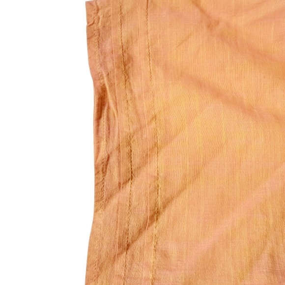 Gudrun Sjoden 100% Cotton Embroidered Short Sleeve Dress with Pockets Orange XL - Picture 4 of 7